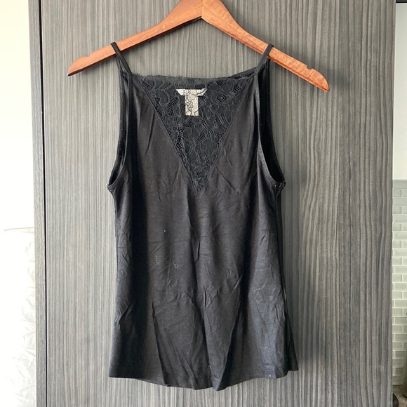 Black H&M top with Dantelle chest, size S - Picture 1 of 3